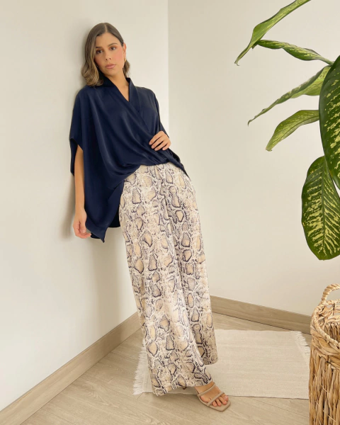Blusa NAVIA AZUL - primia 