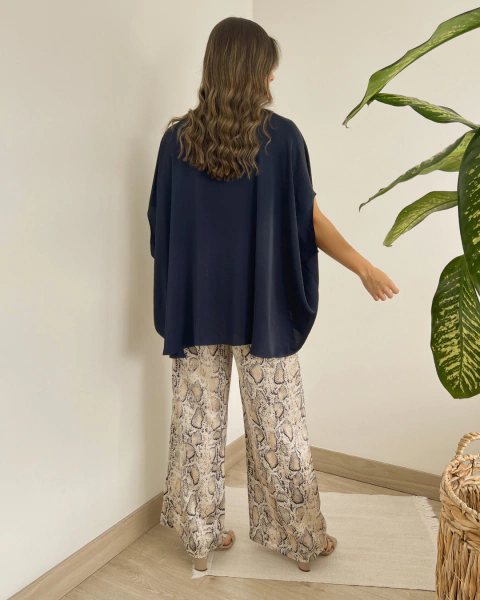 Blusa NAVIA AZUL - tienda online