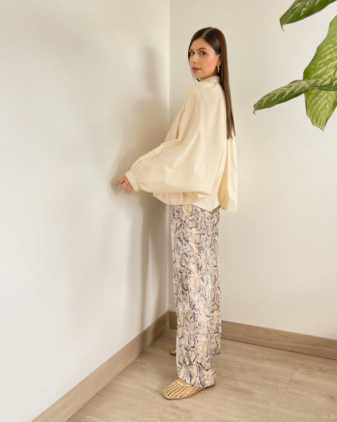 Blusa IVETTE CREMA - tienda online