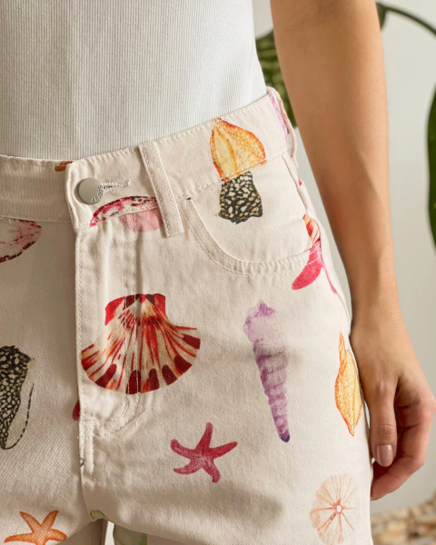 Pantalón P.090 Straight Leg Estampado - comprar online