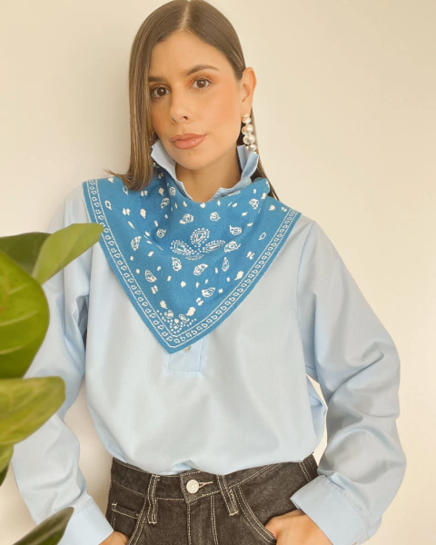 Camisa P.017 AZUL en internet