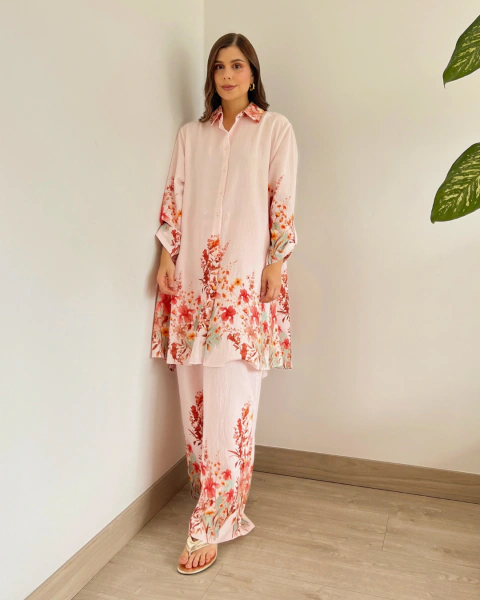 Blusón rosa estampado floral T.197 - primia 