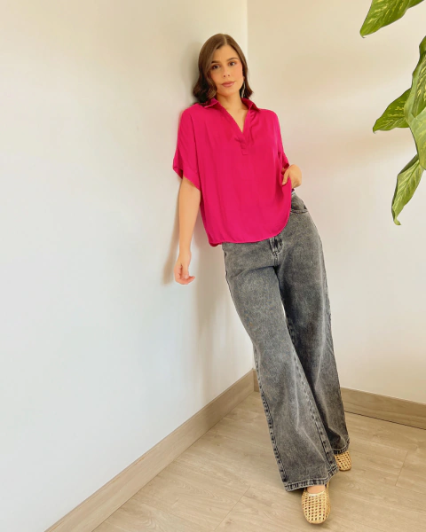 Blusa NASSER FUCSIA - primia 