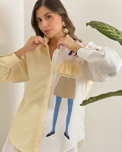 Camisa T.121 AMARILLO en internet