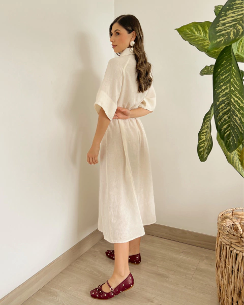 Vestido ROBERTA CREMA - primia