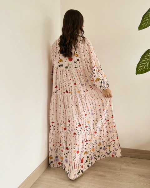 Vestido T.195 ROSA floral - comprar online