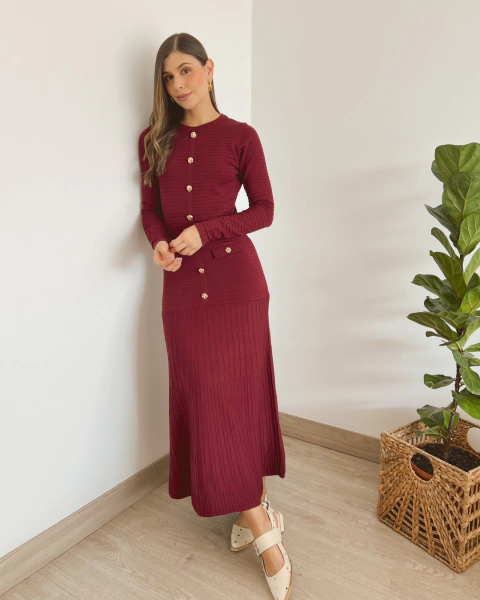 Vestido SANDRO VINO - comprar online