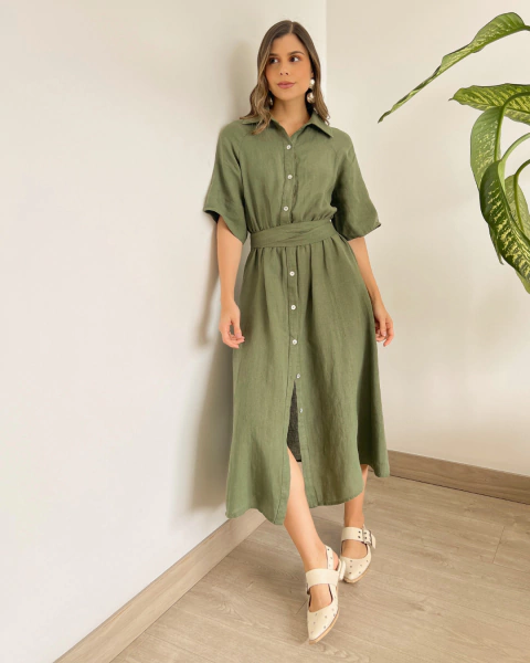 Vestido ROBERTA VERDE - tienda online