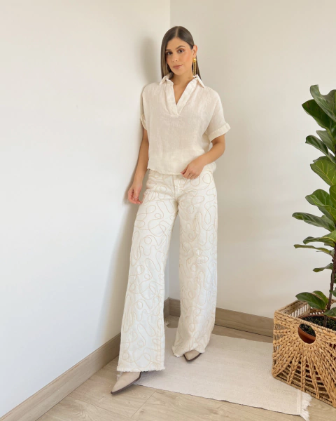 Blusa T.110 CREMA en internet