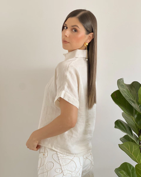 Blusa T.110 CREMA - tienda online