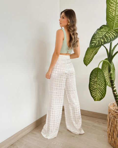 Pantalón T.084 BLANCO - tienda online
