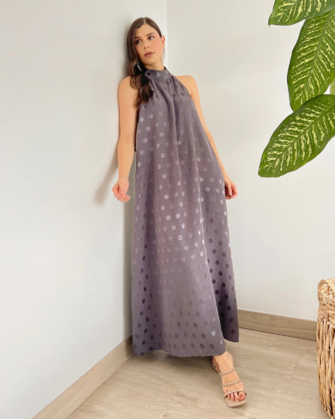 Vestido T.184 GRIS OSCURO