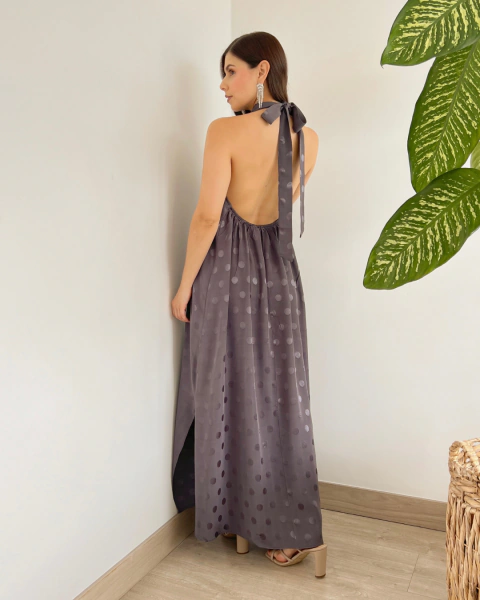 Vestido T.184 GRIS OSCURO