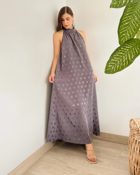 Vestido T.184 GRIS OSCURO - comprar online