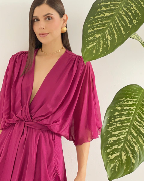 Vestido ROMINA MAGENTA - tienda online