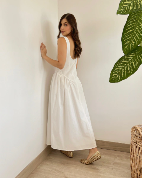 Vestido T.161 BLANCO - comprar online