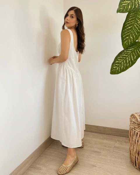 Vestido T.161 BLANCO - comprar online
