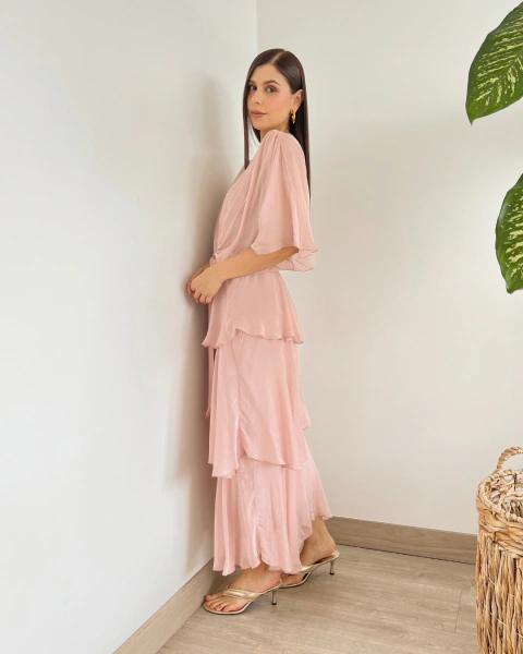 Vestido ROMINA PALO ROSA - tienda online