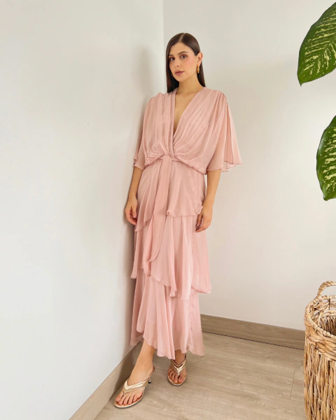 Vestido ROMINA PALO ROSA - comprar online