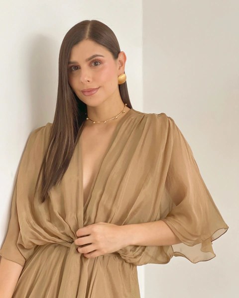 Imagen de Vestido ROMINA CAMEL