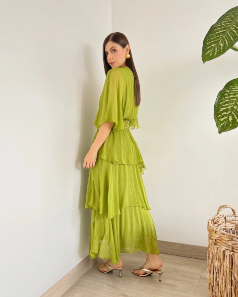 Vestido ROMINA PISTACHO - comprar online