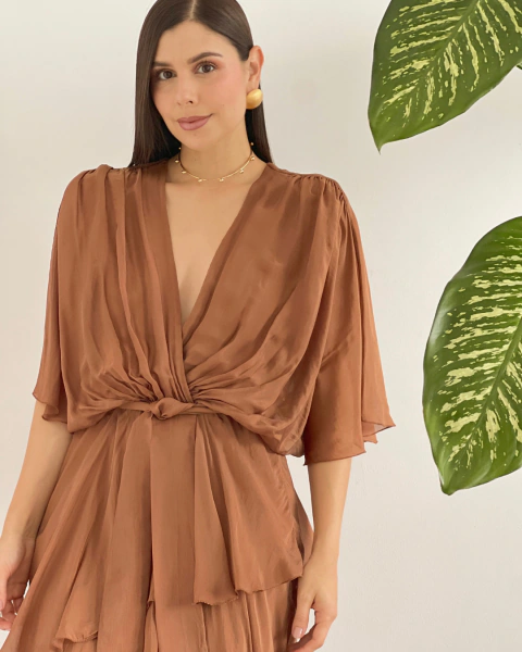 Vestido ROMINA CARAMELO - primia 