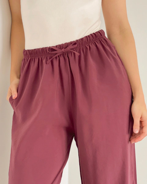 Pantalón T.169 Vino Pierna Ancha - comprar online