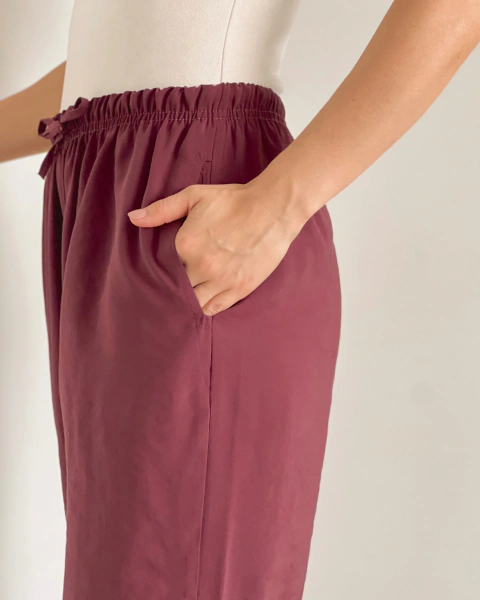 Pantalón T.169 Vino Pierna Ancha - primia 