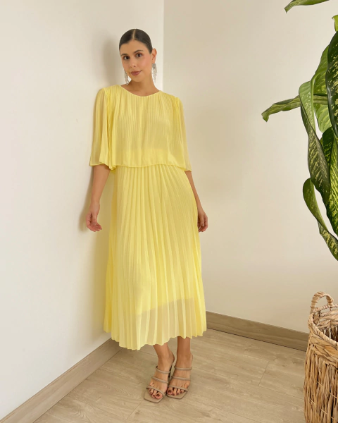Vestido P.035 AMARILLO - primia 