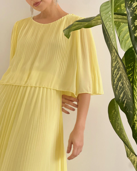Vestido P.035 AMARILLO - comprar online