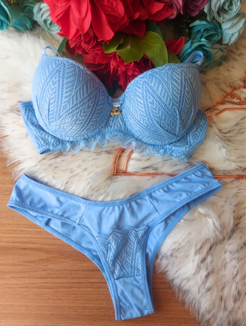 CONJUNTO ENCANTO CONFORTÁVEL COM BOJO EM RENDA - Itana | Lingerie Para todas elas!