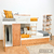 Cucheta Desplazada R90 con doble roperos Claudia Muebles