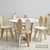 Combo Mesa roma 70 + 2 Bancos conejo - comprar online