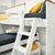 Cama alta con nido Nórdica Pekin Claudia Muebles