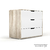 Cómoda Euro de 3 cajones Claudia Muebles