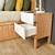 Mesa de luz Garda 2 cajones Claudia Muebles