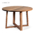 Mesa Circular de madera con base Cruz al piso