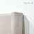 OFERTA - Respaldo Tapizado con orejas para colchón de 1,50x1,62 pana stone - Claudia M