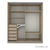 Ropero puertas corredizas para armar Euro 1.50 Claudia Muebles