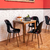Silla Nina tapizada con 4 patas de madera Claudia Muebles