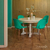 Silla Nina tapizada con 4 patas de madera Claudia Muebles