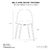 Silla Nina tapizada con 4 patas de madera Claudia Muebles