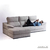 Sofá Paris 2 y 3 Cuerpos Con Chaise Longue Claudia Muebles