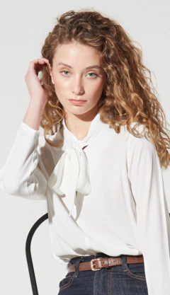 BLUSA FONDA white