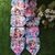 3704 -Bandana M Pool Party das princesas pacote com 10 unidades - loja online