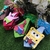 4168 - Gravatas M Bob esponja pacote com 20 unidades - Rô Laços