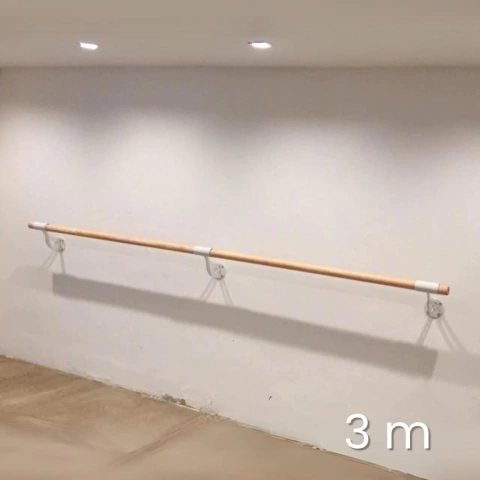 Barra de Danza Profesional - Soporte SIMPLE 3m