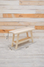 Banco vintage con estante - comprar online