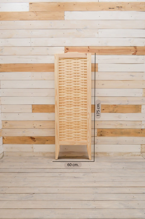 Biombo trenzado plegable
