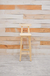 Taburete con resplado liso